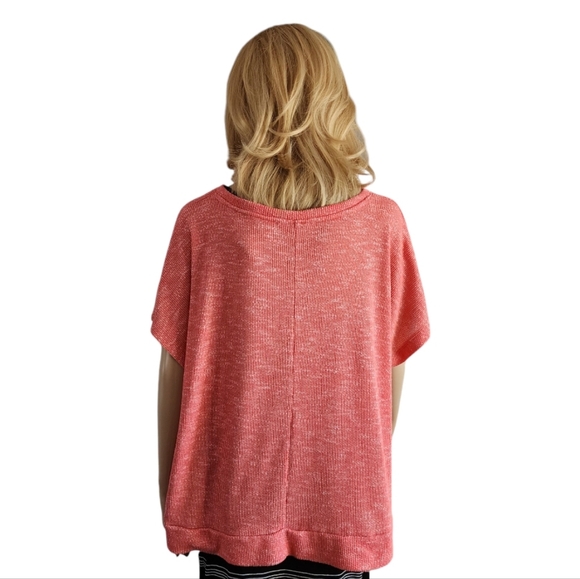 Time & tru textured short sleeve v-neck t-shirt, size XL - Picture 2 of 11